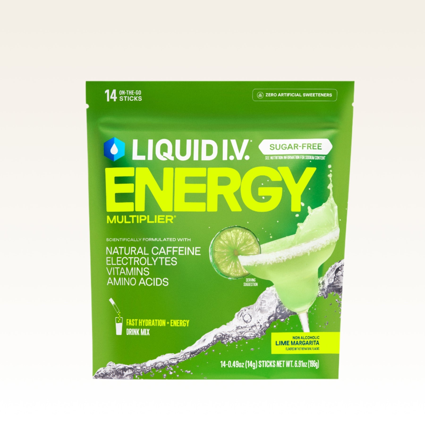 Lime Margarita Mocktail Sugar-Free Energy Multiplier® - Premium Choice