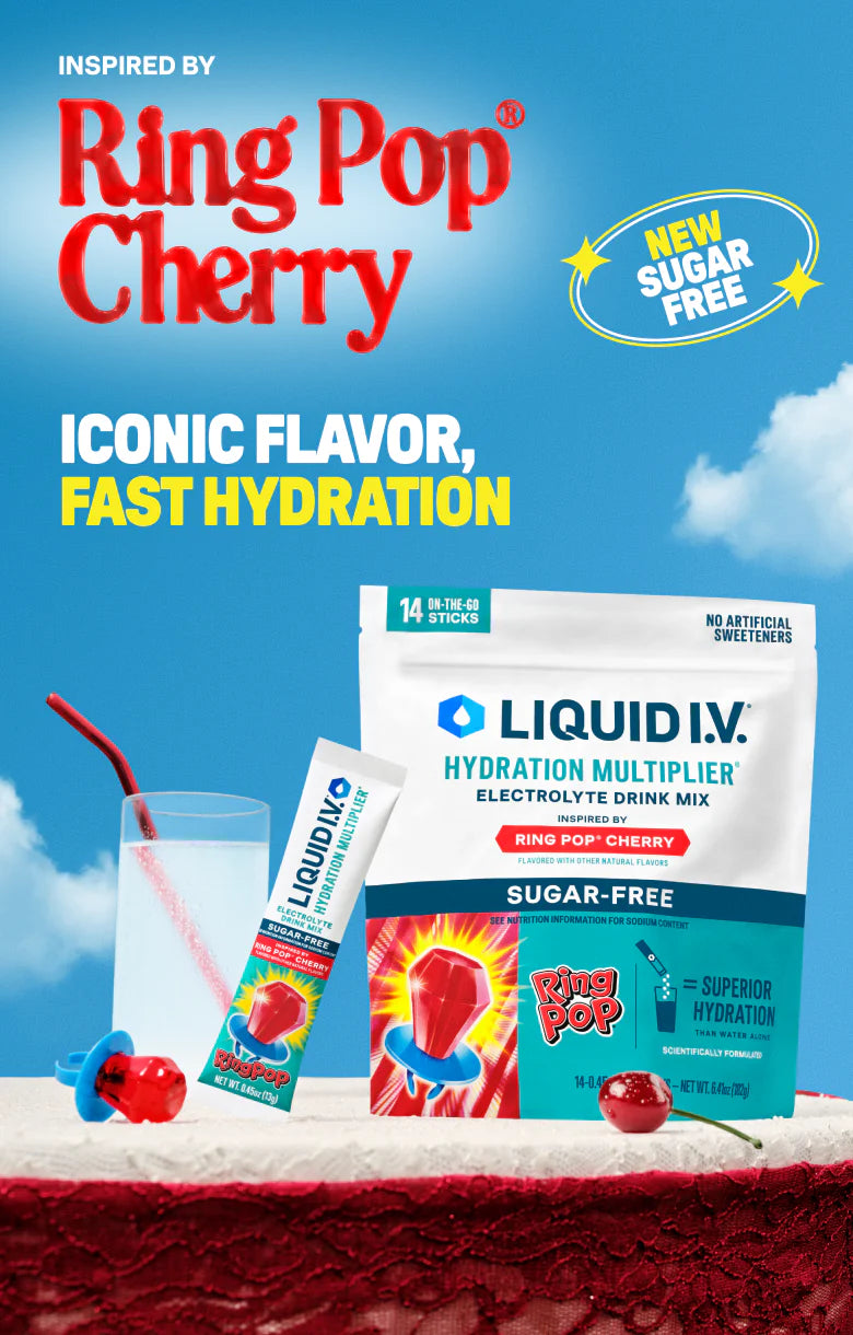 Ring Pop® Cherry Hydration Multiplier® Sugar-Free - Daily Choice